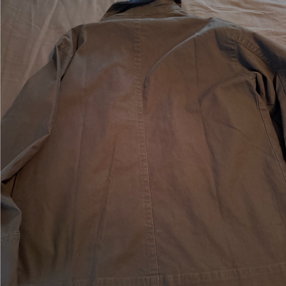 NWT old navy canvas brown barn jacket medium tall - Picture 3 of 3